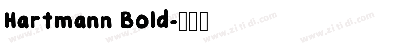 Hartmann Bold字体转换